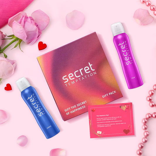 Valentine's Day Gift Box with Pop and Swag Deodorants (150ml each)