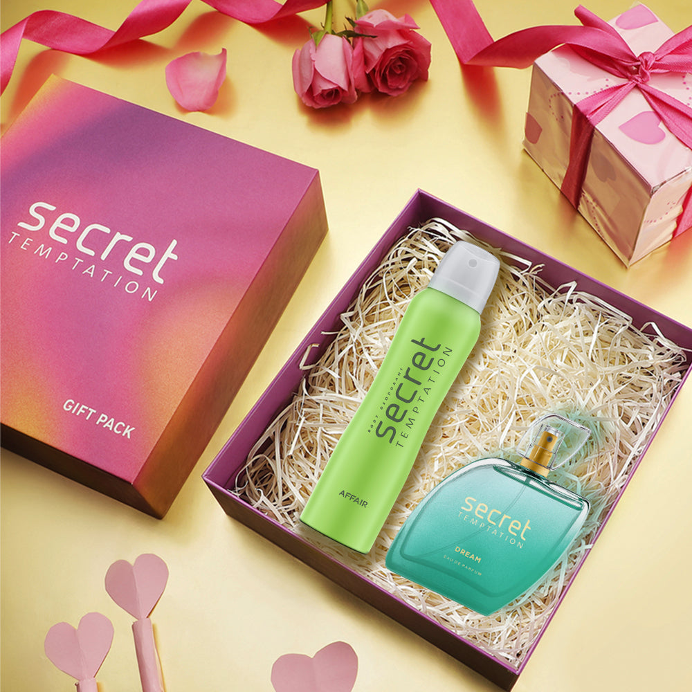 Valentine's Day Gift Hamper with Affair Deodorant 150ml and Dream Perfume 100ml