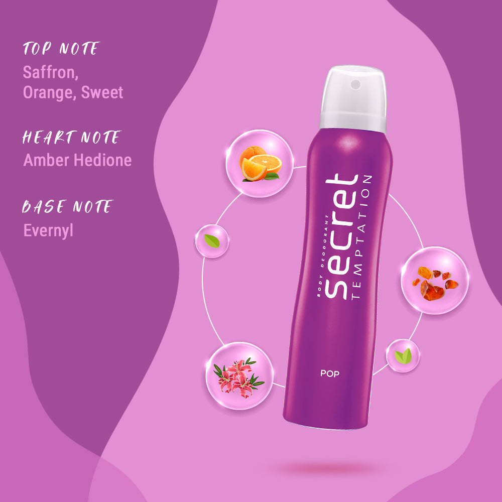 Pop and Swag Deodorant, Pack of 2 (150ml)