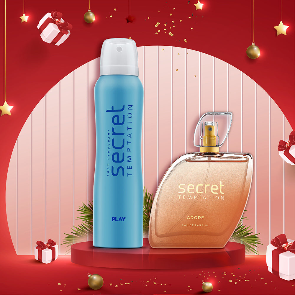 Christmas Gift with Adore Perfume & Play Deodorant for Women