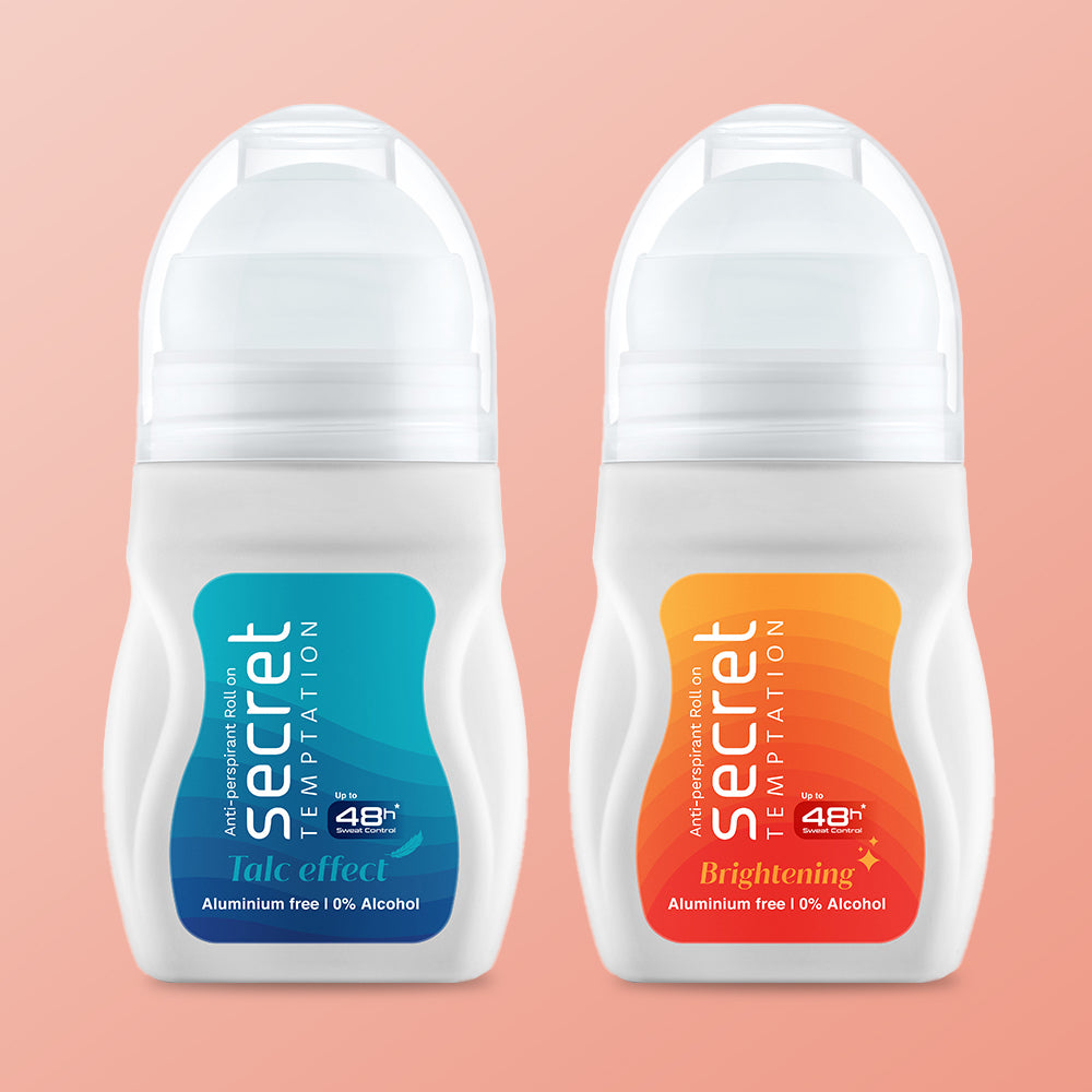 Talc Effect and Brightening Roll On, Pack of 2 (50ml each)